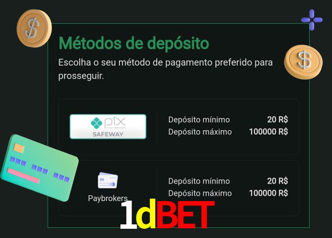 O cassino 1dbet oferece uma grande variedade de métodos de pagamento