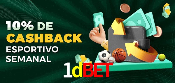 10% de bônus de cashback na 1dbet