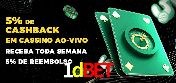 Promoções do cassino ao Vivo 1dbet